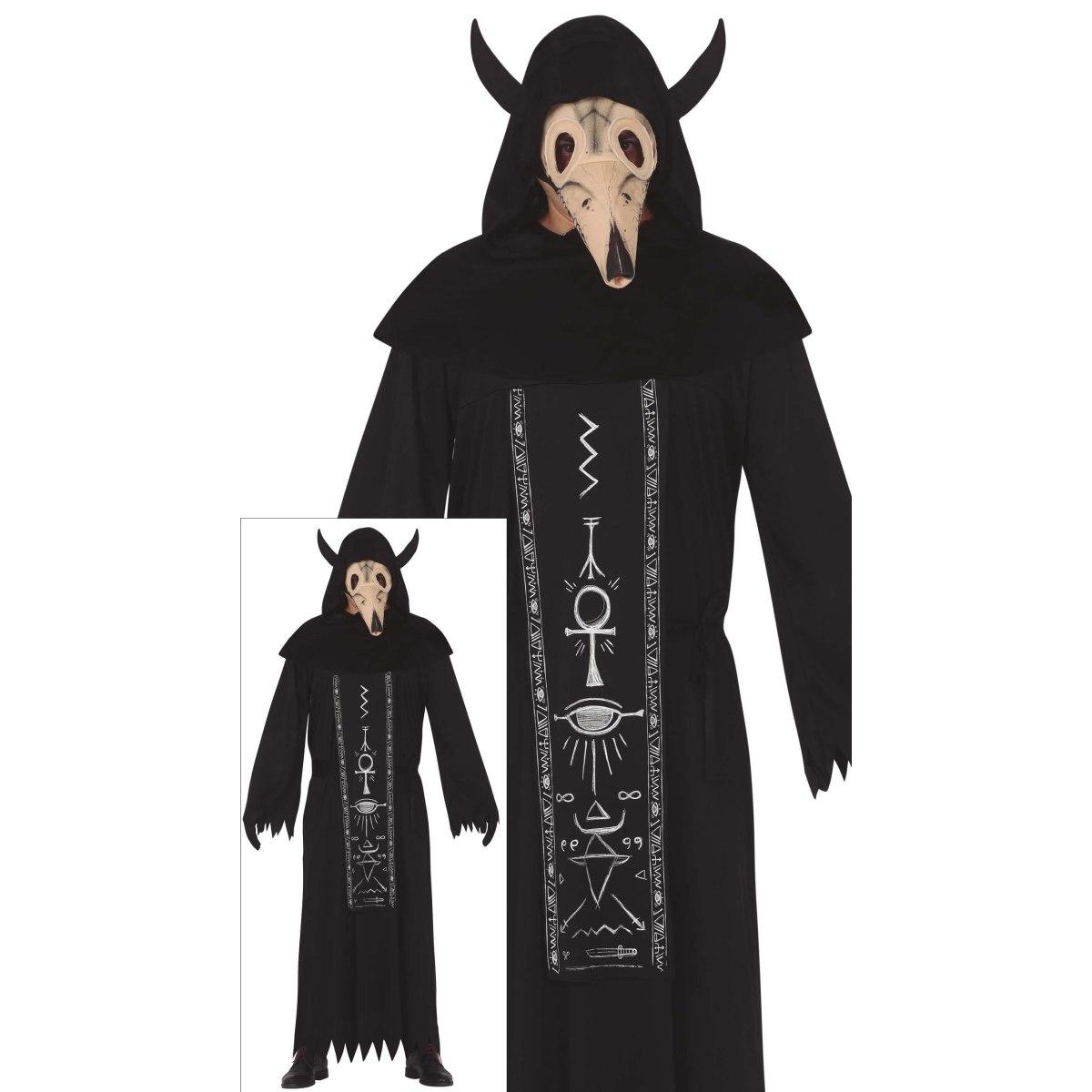 Costume tunica satanica con maschera
