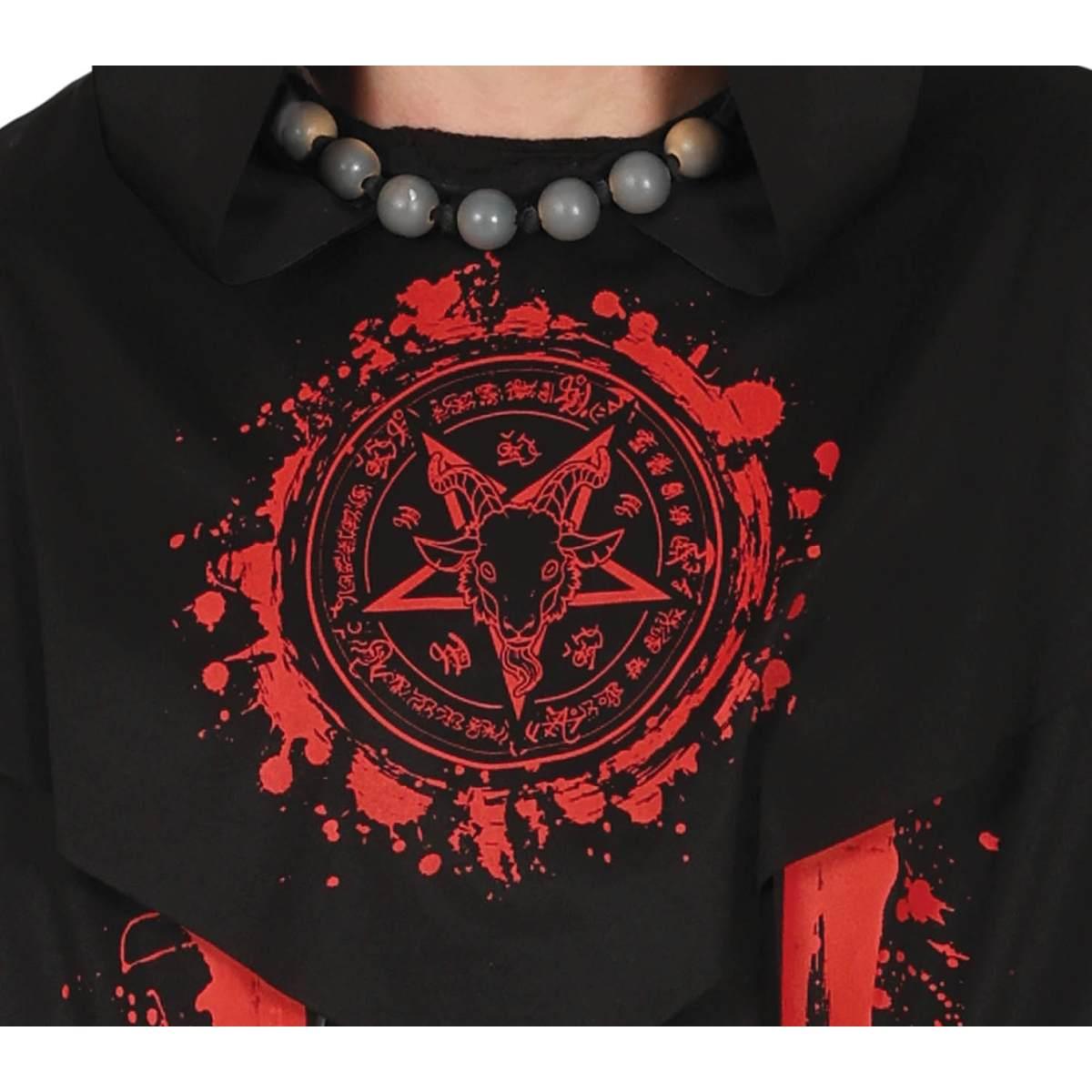 Costume tunica satanica con decori
