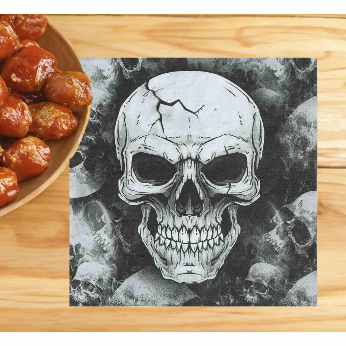 Tovagliolo Halloween Teschio 20 pz.