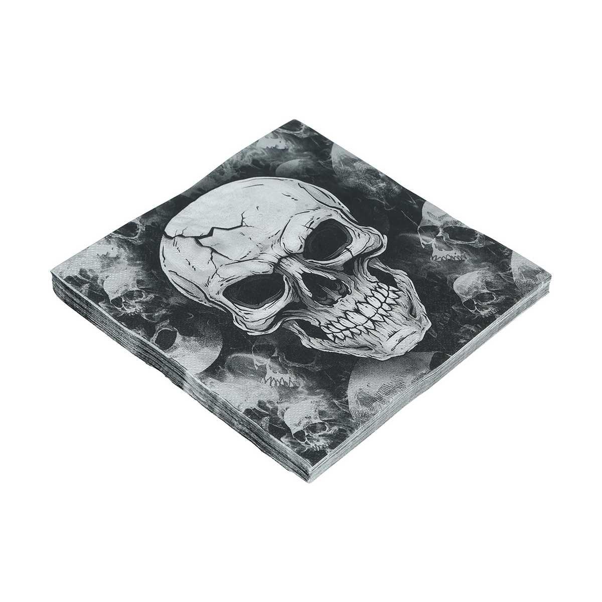Tovagliolo Halloween Teschio 20 pz.