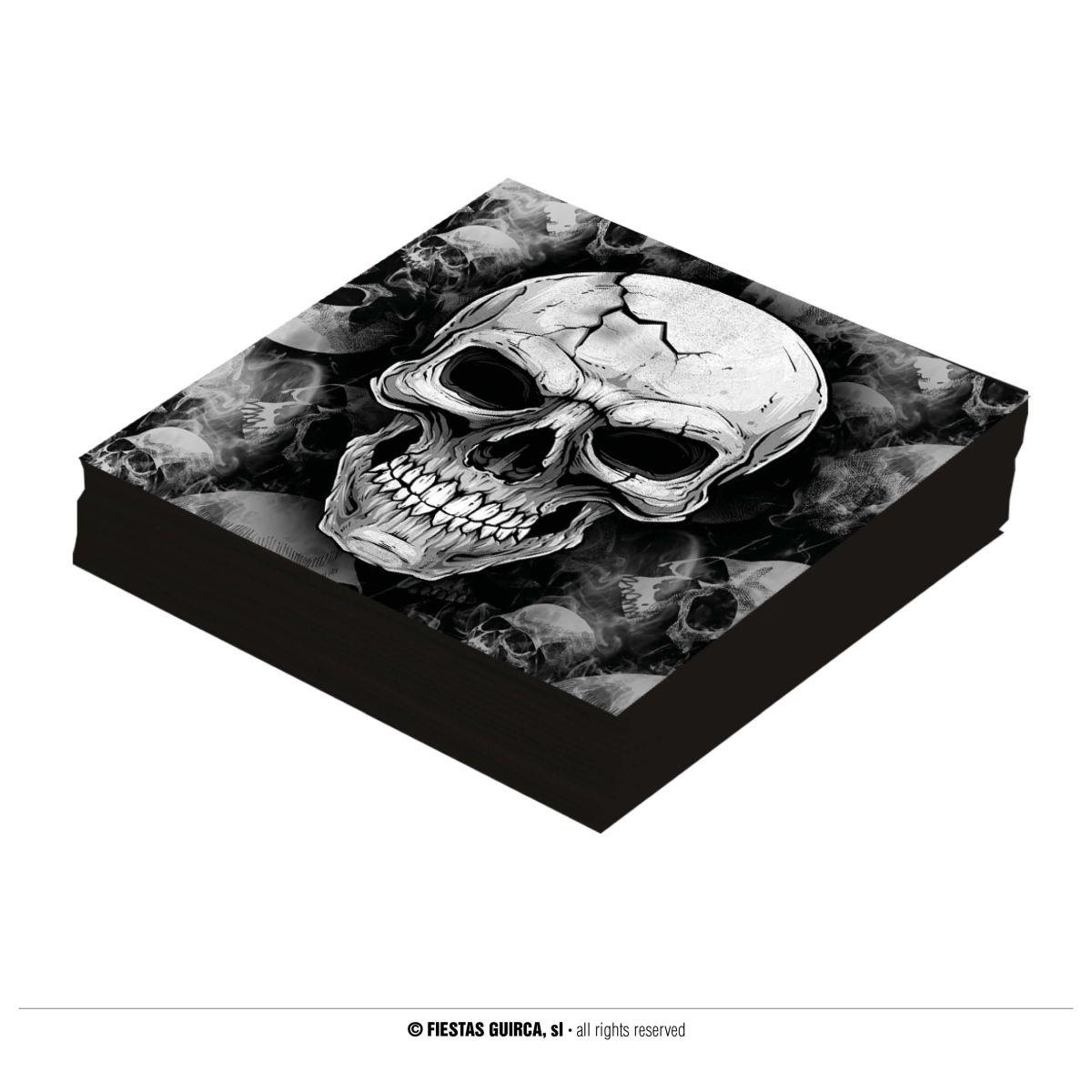 Tovagliolo Halloween Teschio 20 pz.