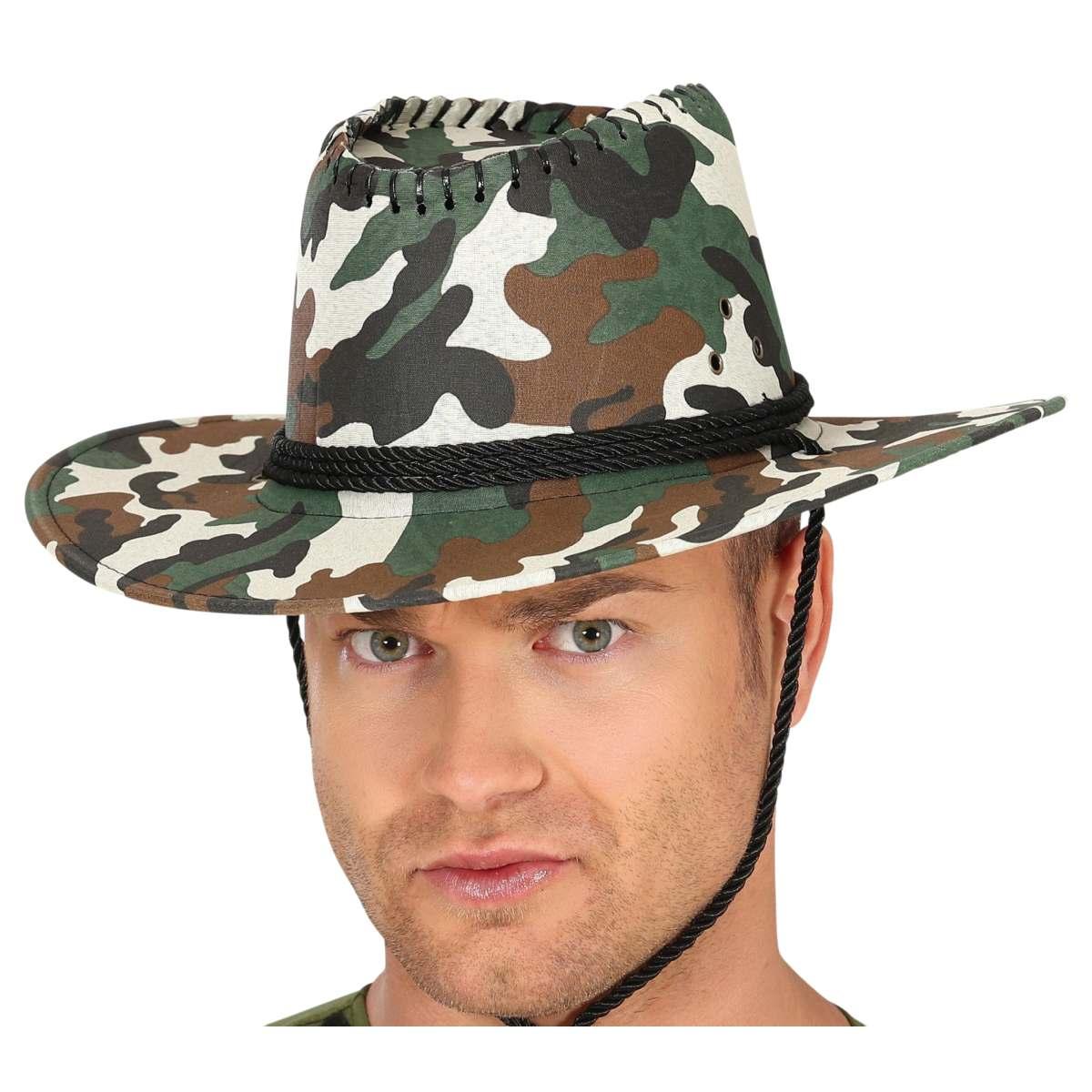 Cappello mimetico cuciture