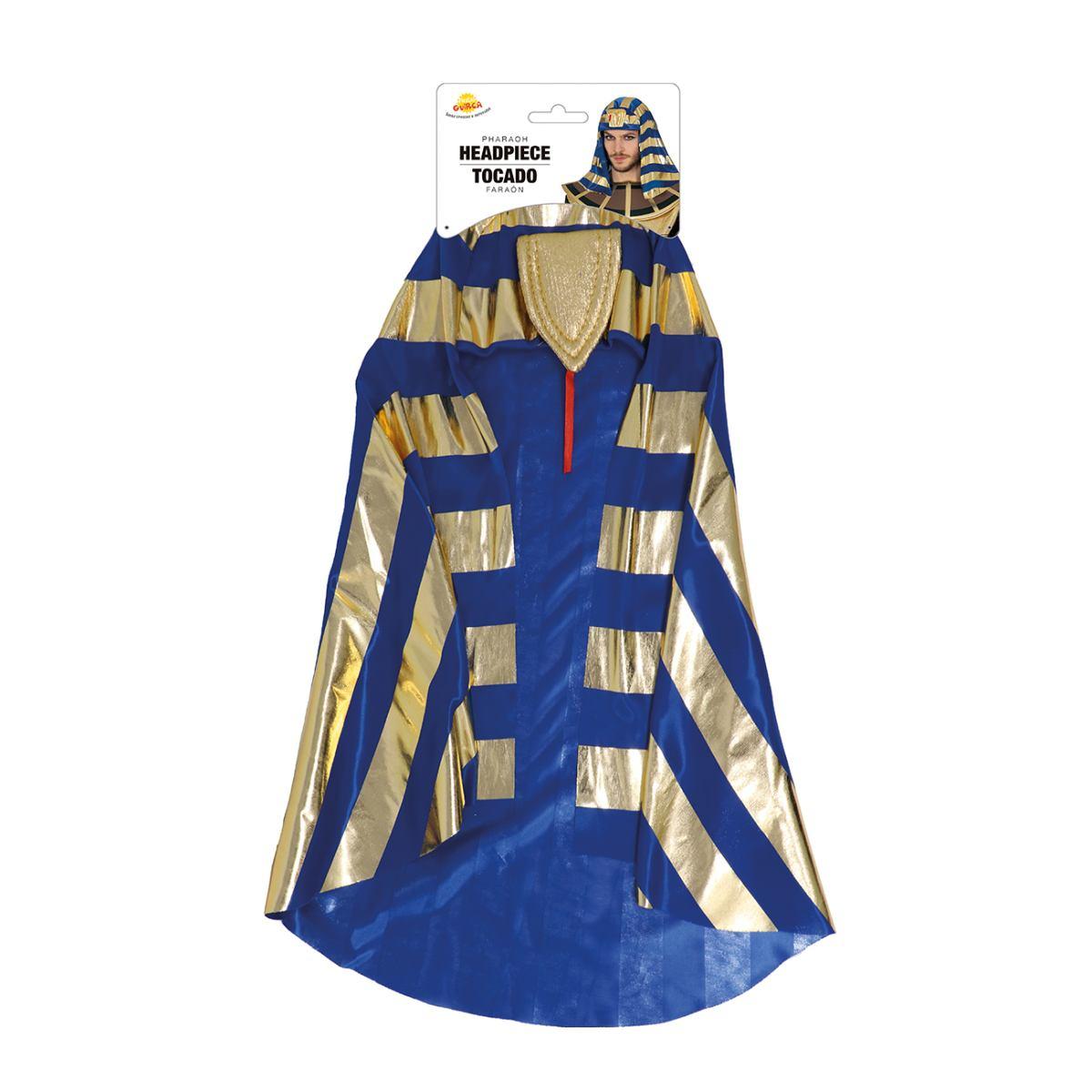 Copricapo faraone blu oro
