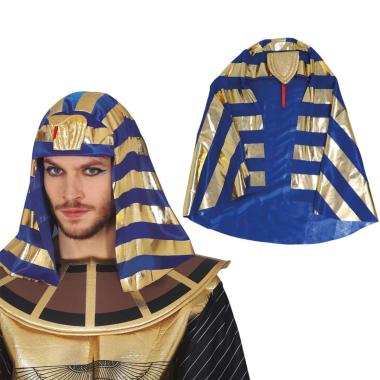 Copricapo faraone blu oro