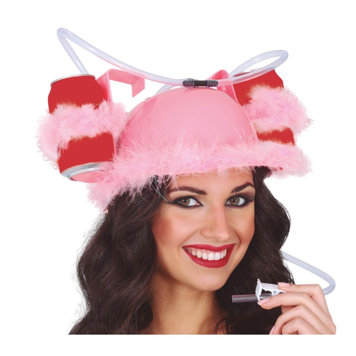Casco portabibite marabout rosa