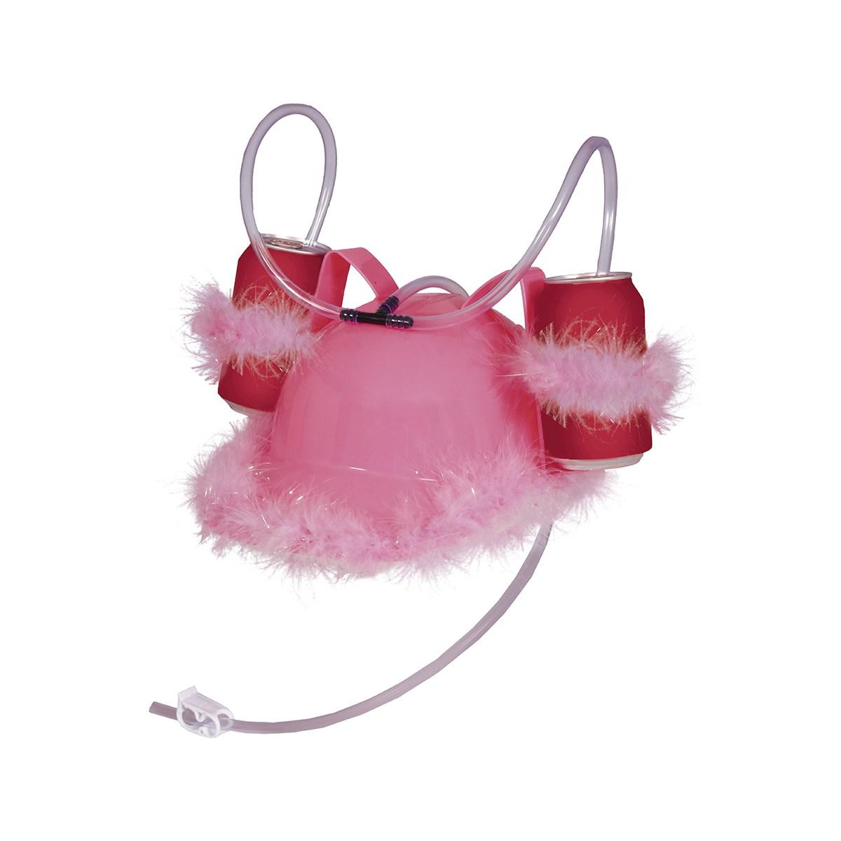 Casco portabibite marabout rosa