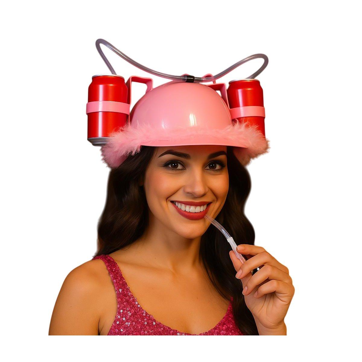 Casco portabibite marabout rosa