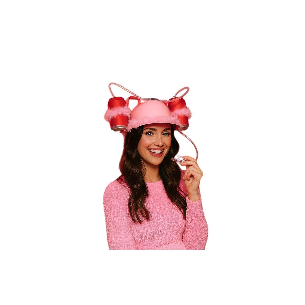 Casco portabibite marabout rosa
