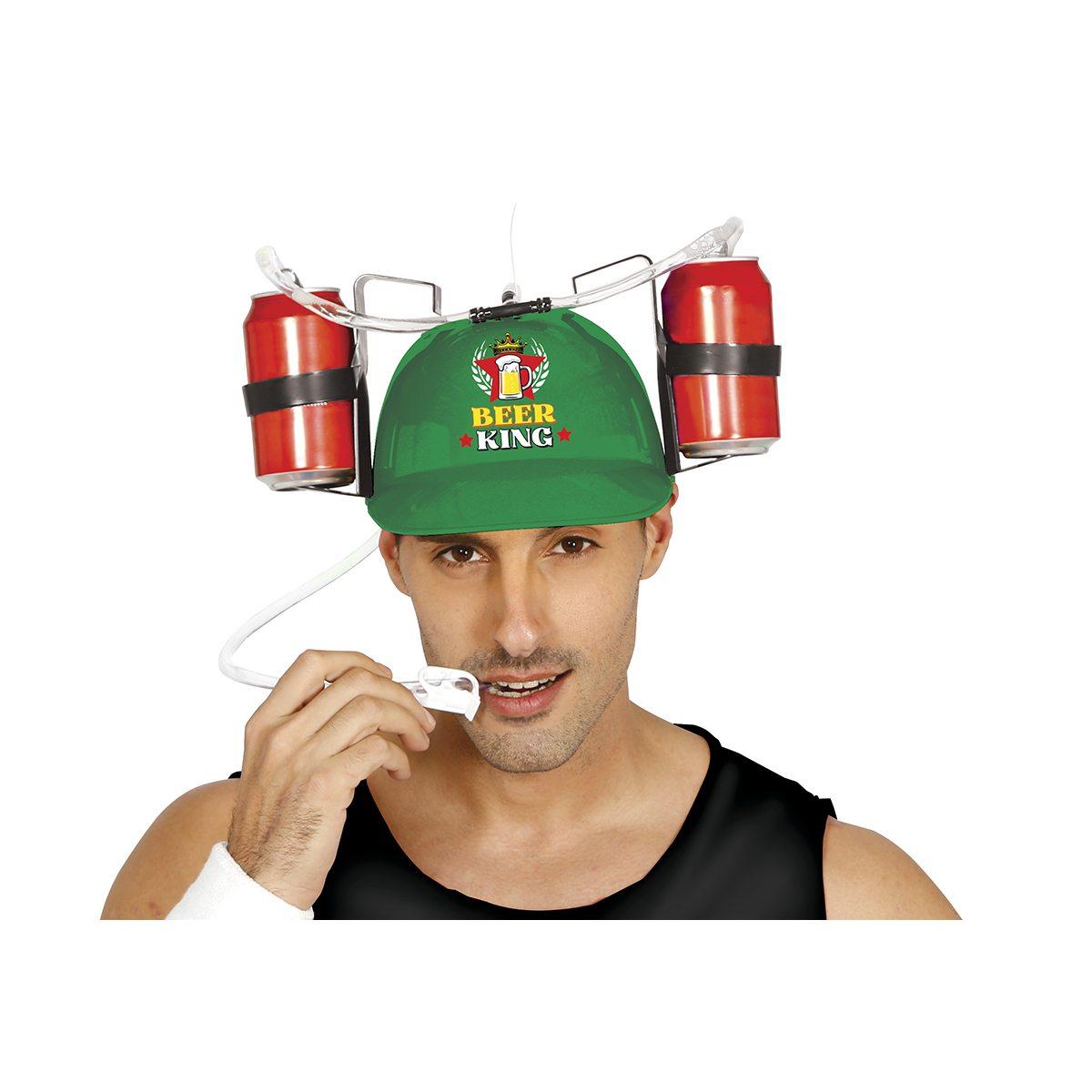 Casco portabibite verde