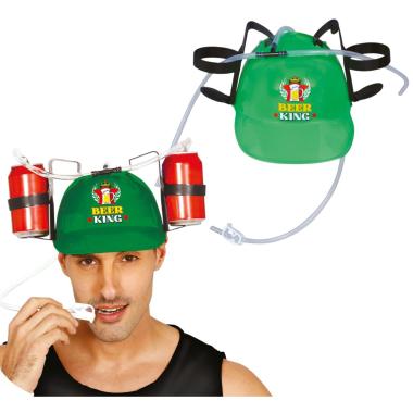 Casco portabibite verde