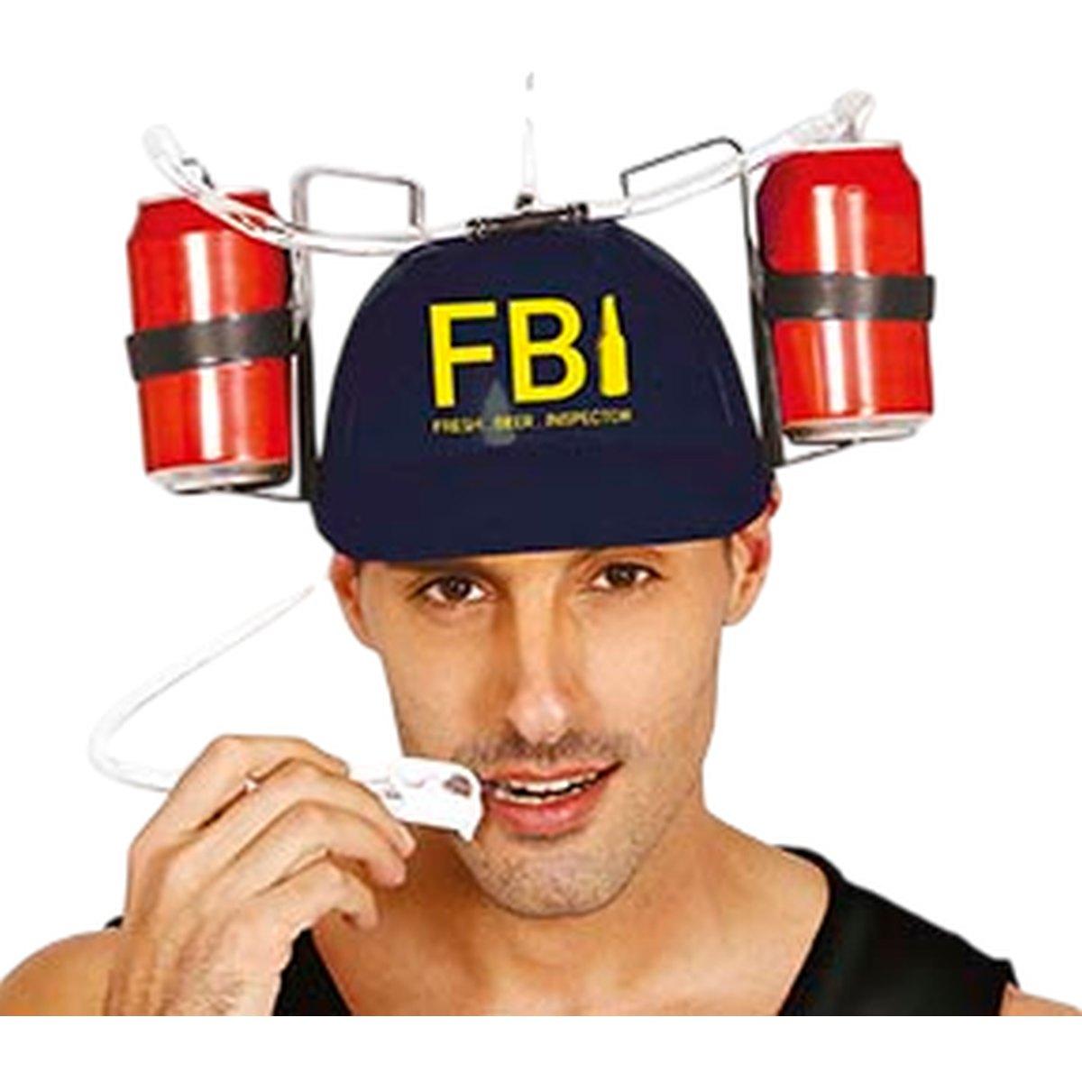 Casco portabibite nero fbi