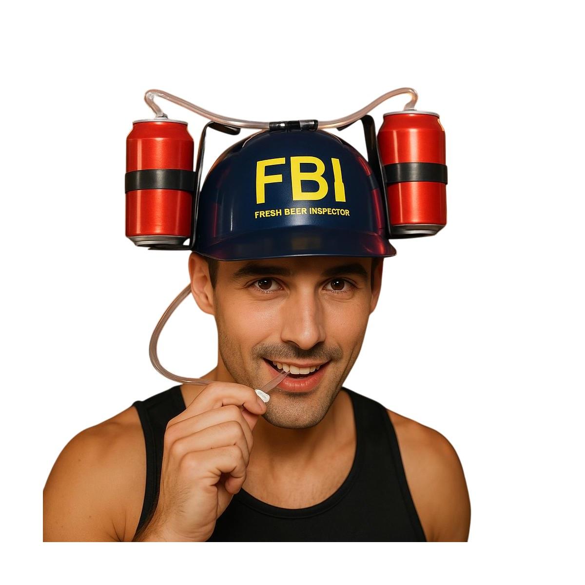 Casco portabibite nero fbi