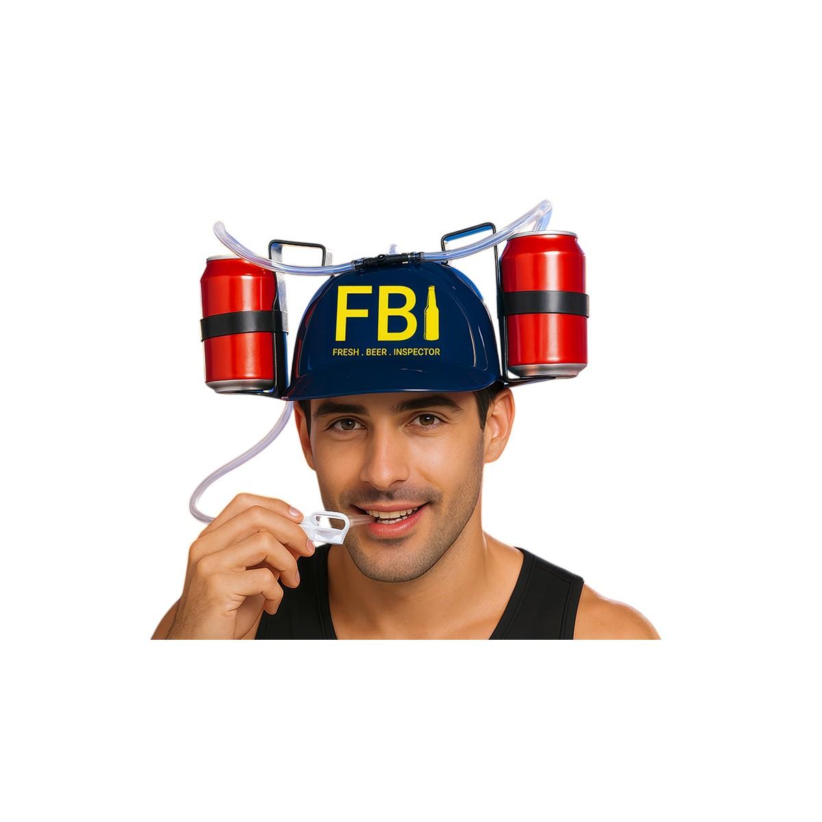 Casco portabibite nero fbi