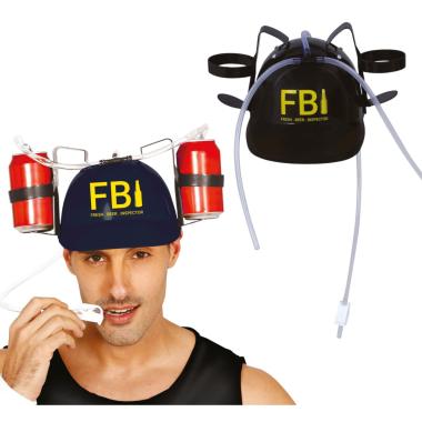 Casco portabibite nero fbi