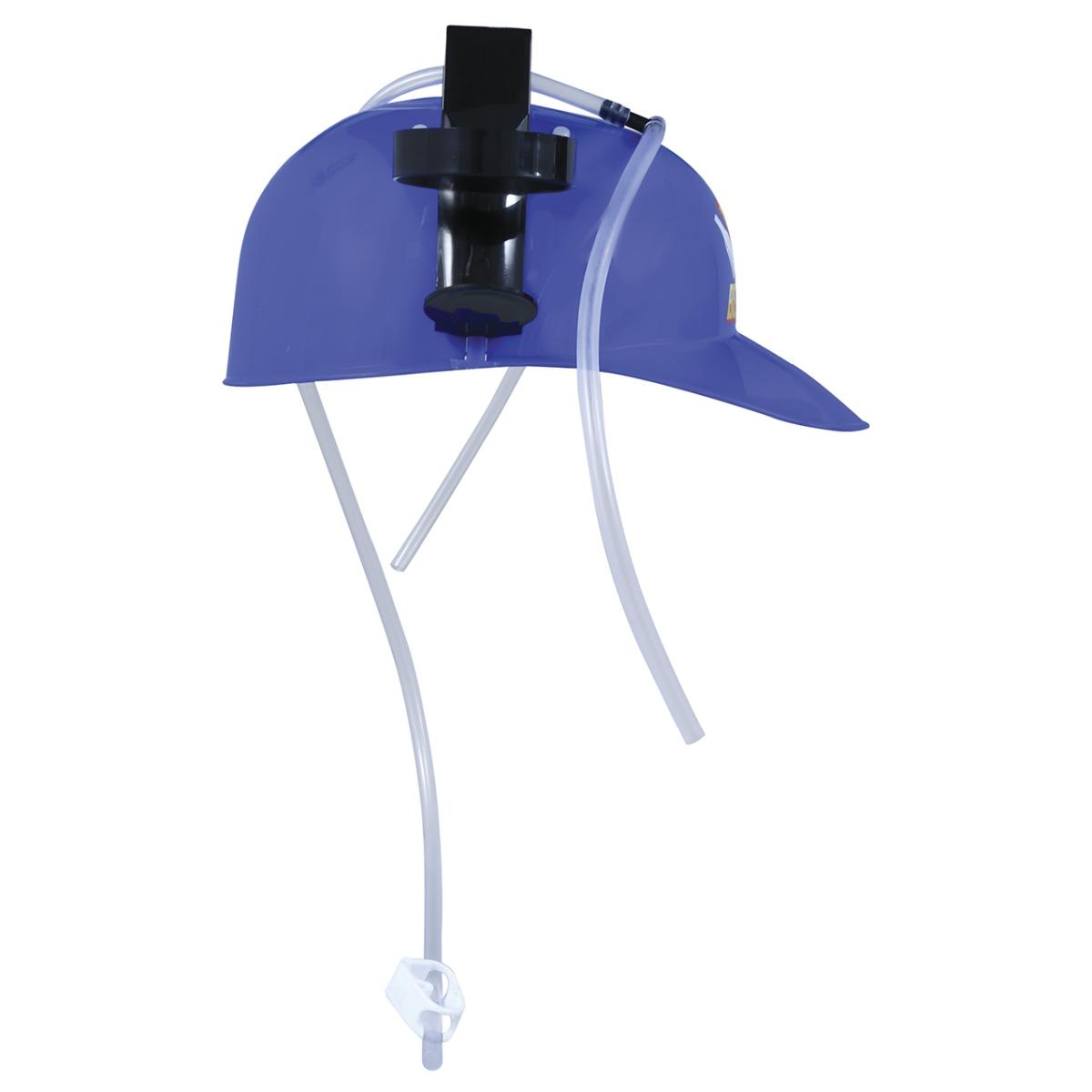 Casco portabibite blu beer man