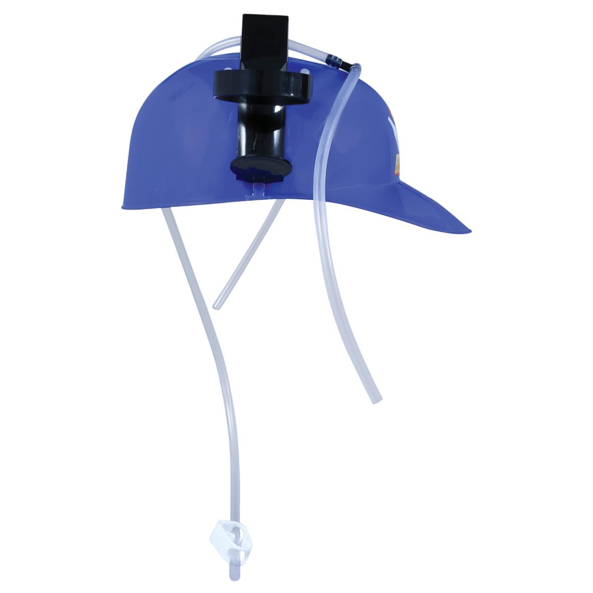 Casco portabibite blu beer man