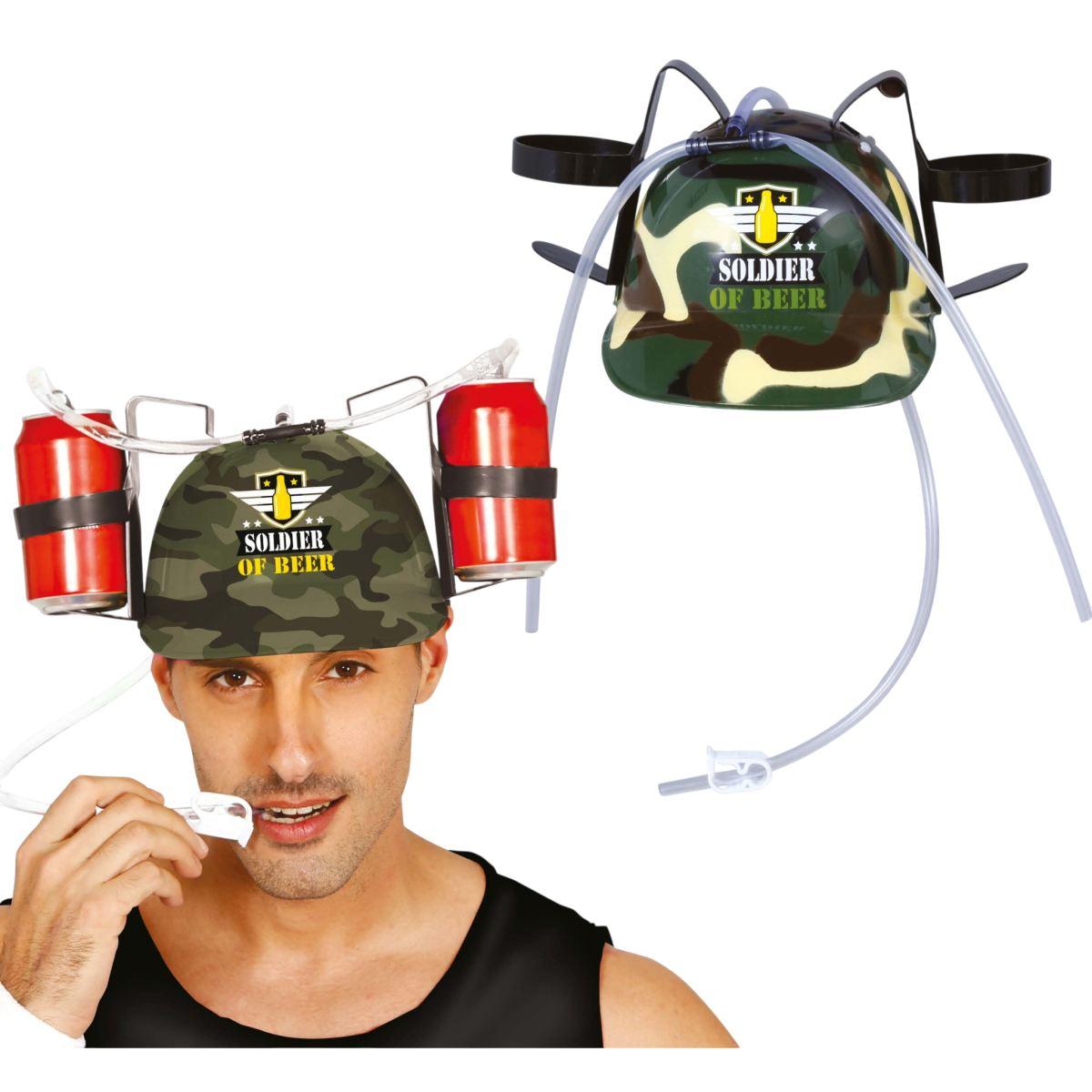 Casco portabibite militare