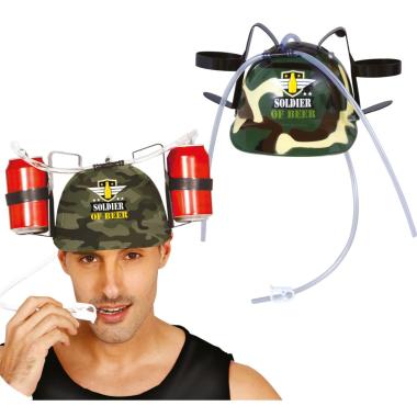 Casco portabibite militare