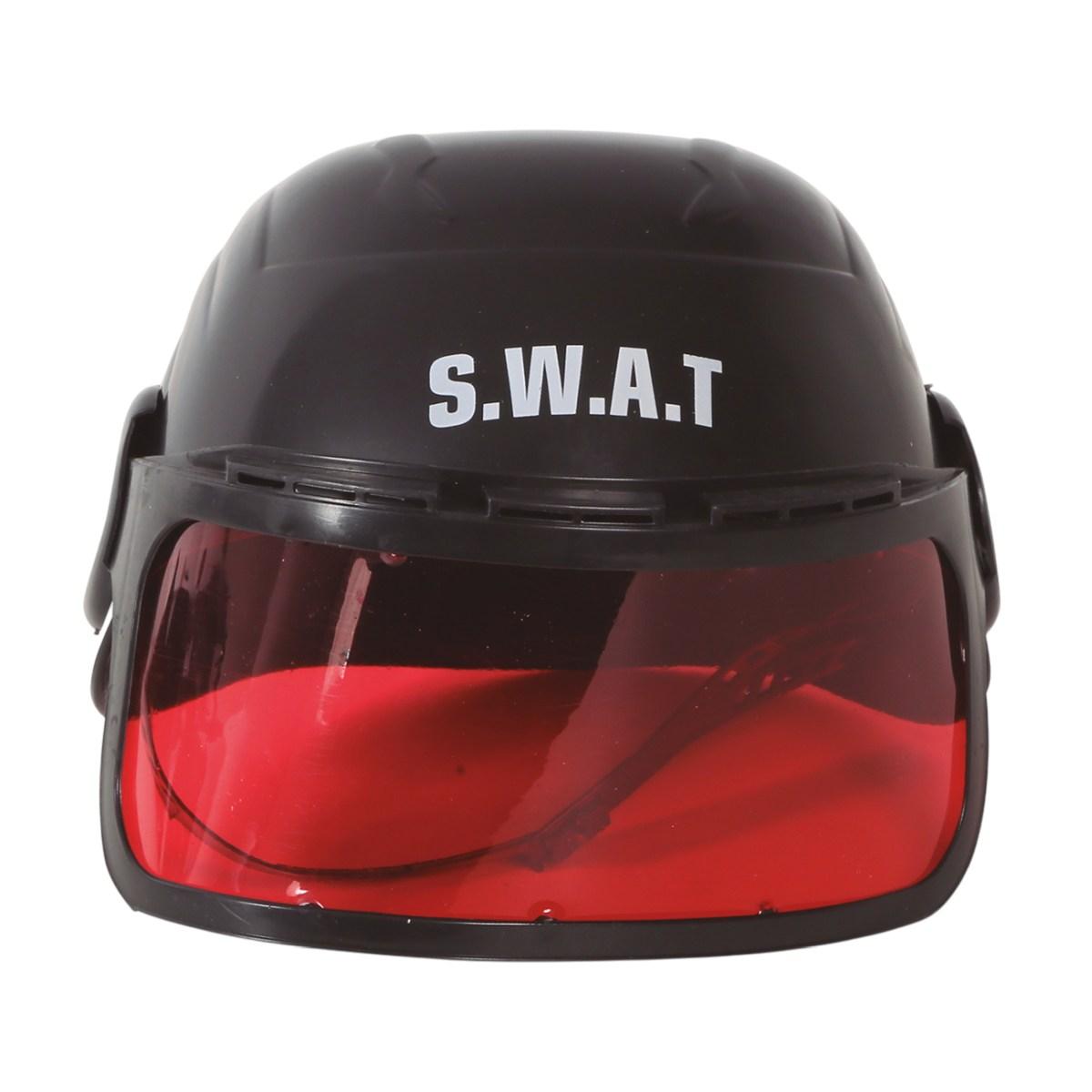 Casco poliziotto baby nero visiera colorata modello s