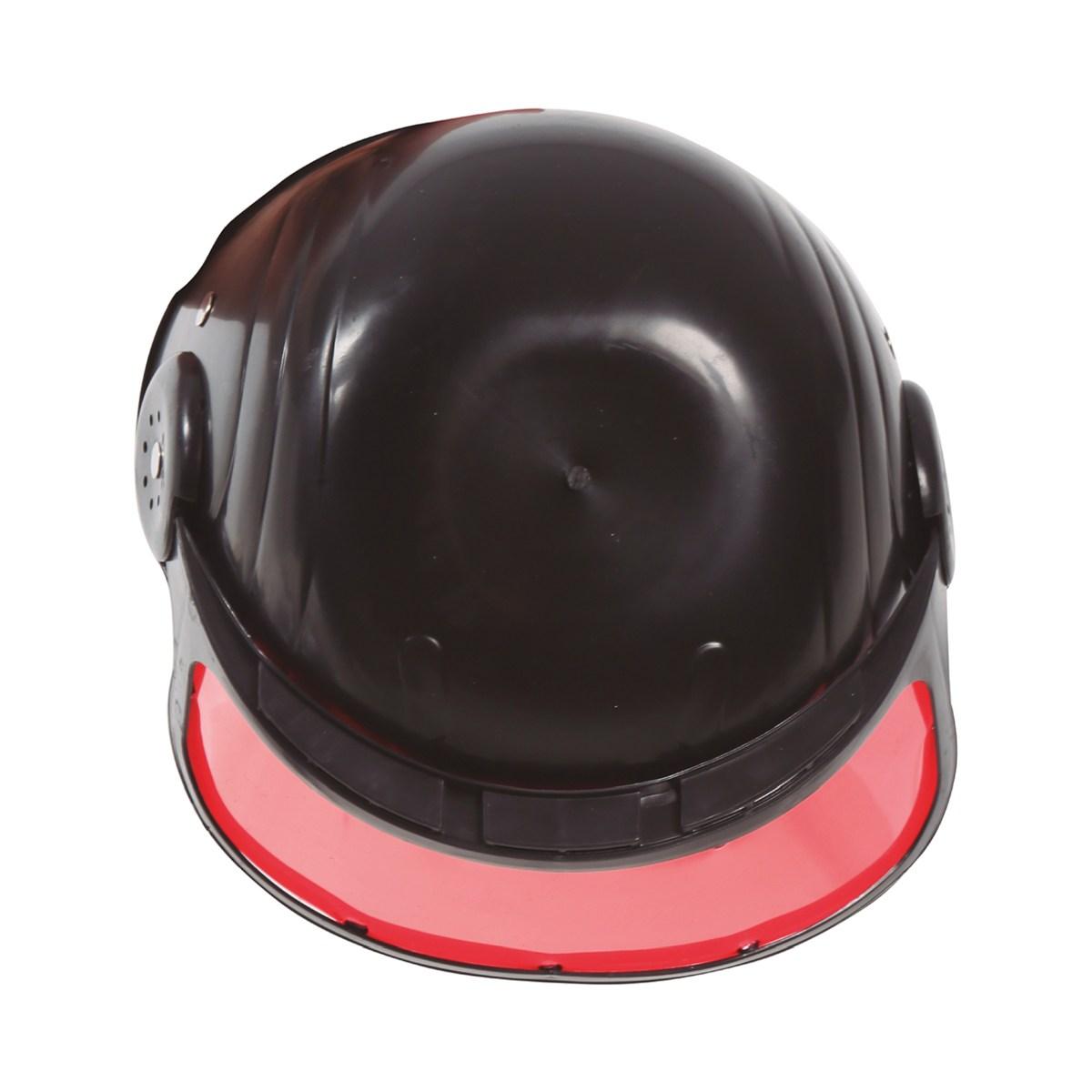 Casco poliziotto baby nero visiera colorata modello s