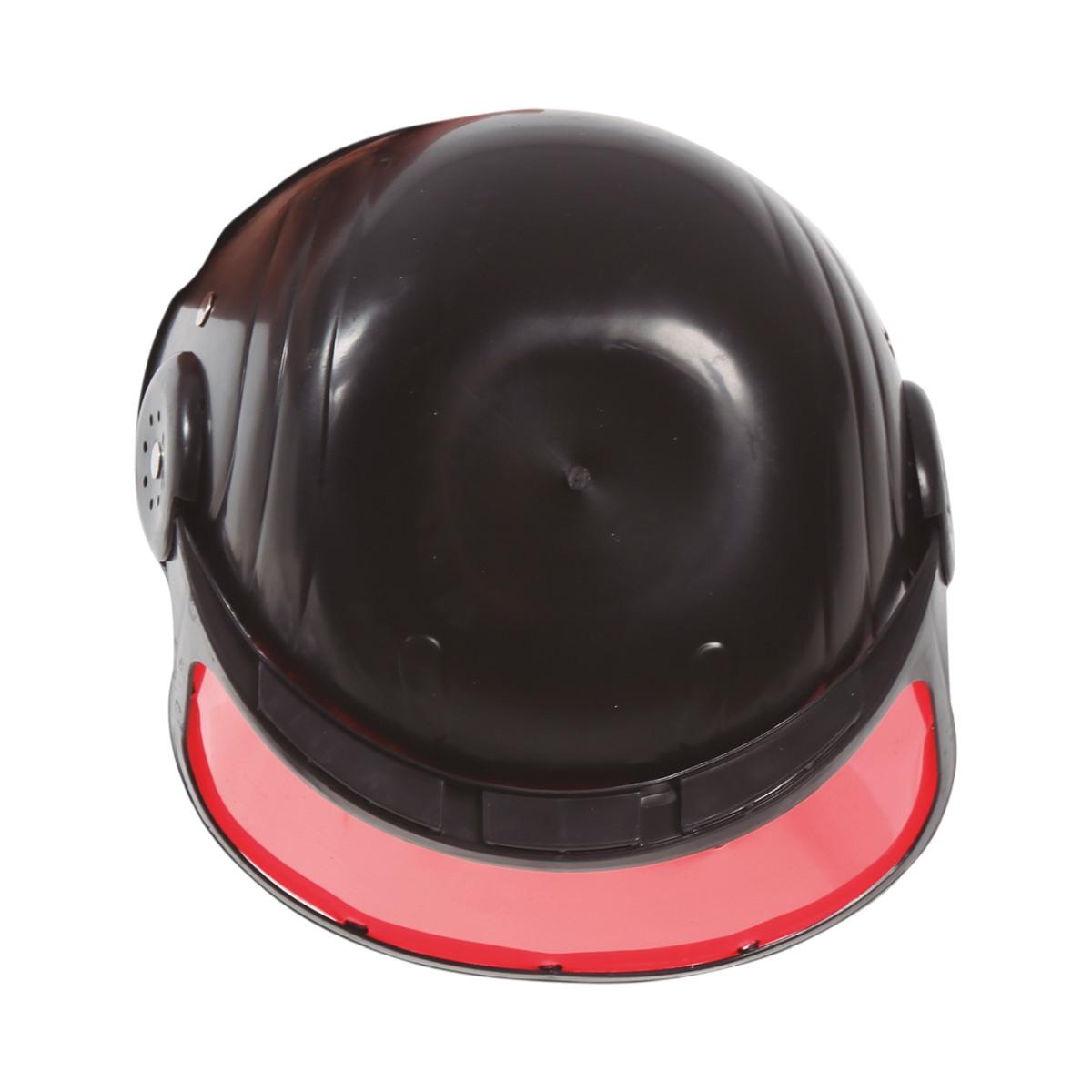 Casco poliziotto baby nero visiera colorata modello s