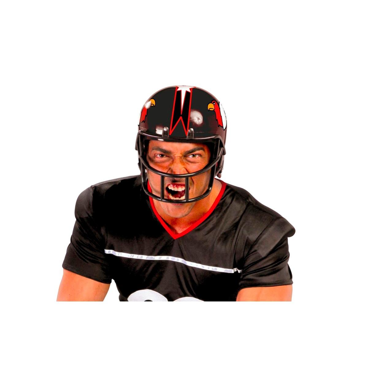 Casco giocatore football americano nero