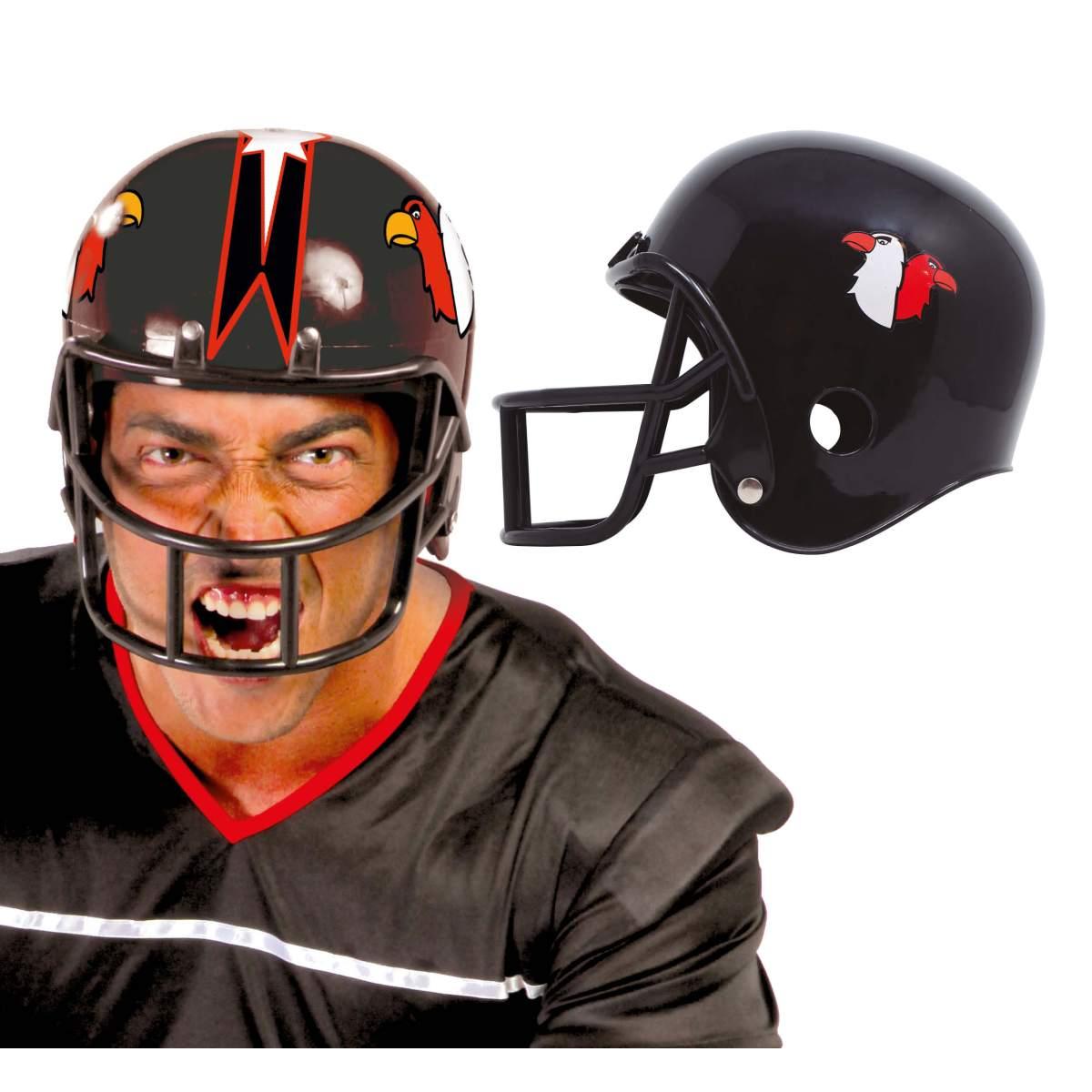 Casco giocatore football americano nero
