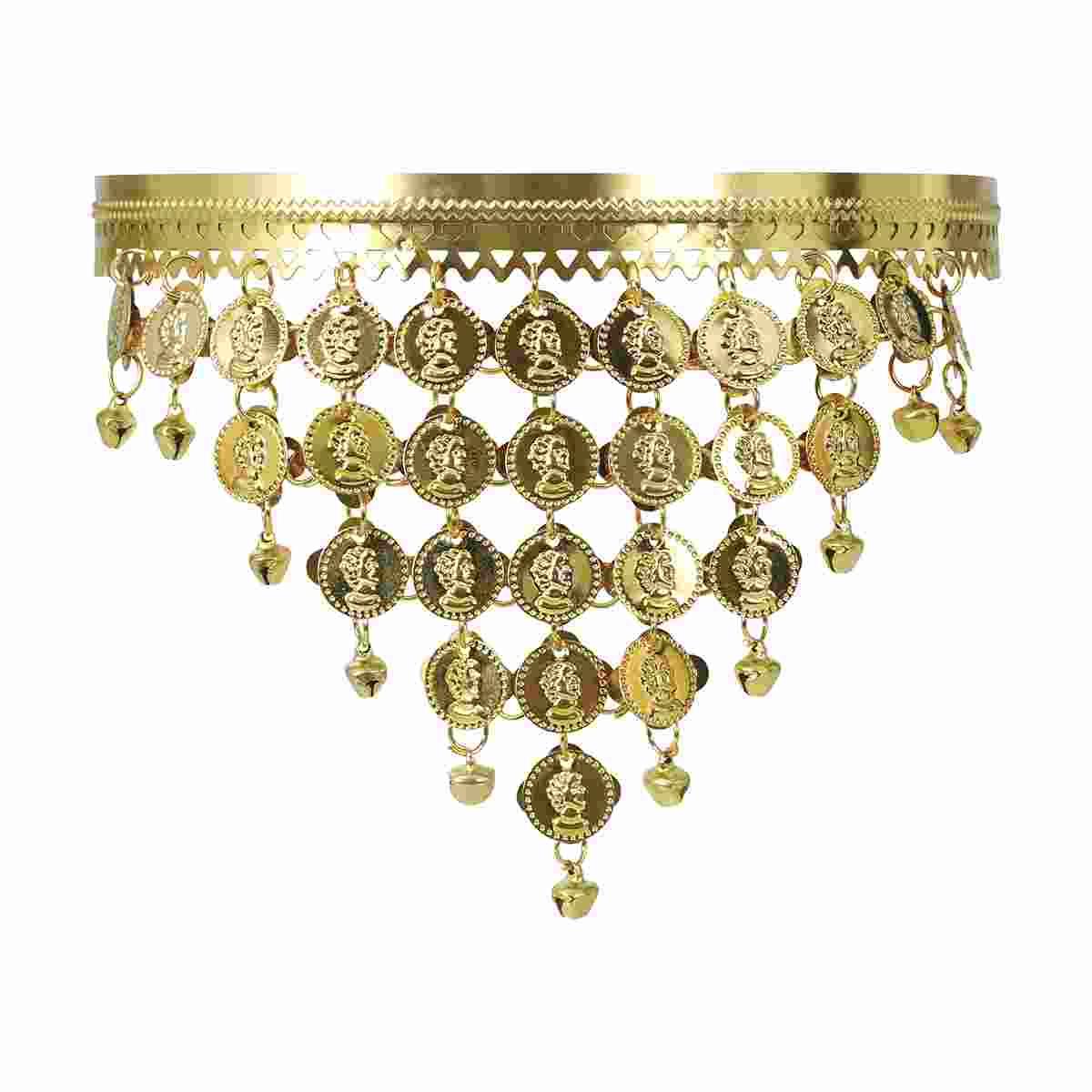 Cerchietto ciondoli oro metallo