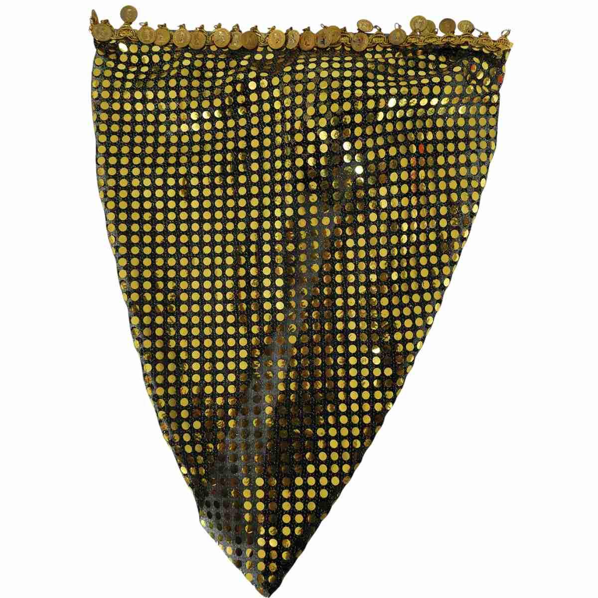 Copricapo gitana monete paillettes oro