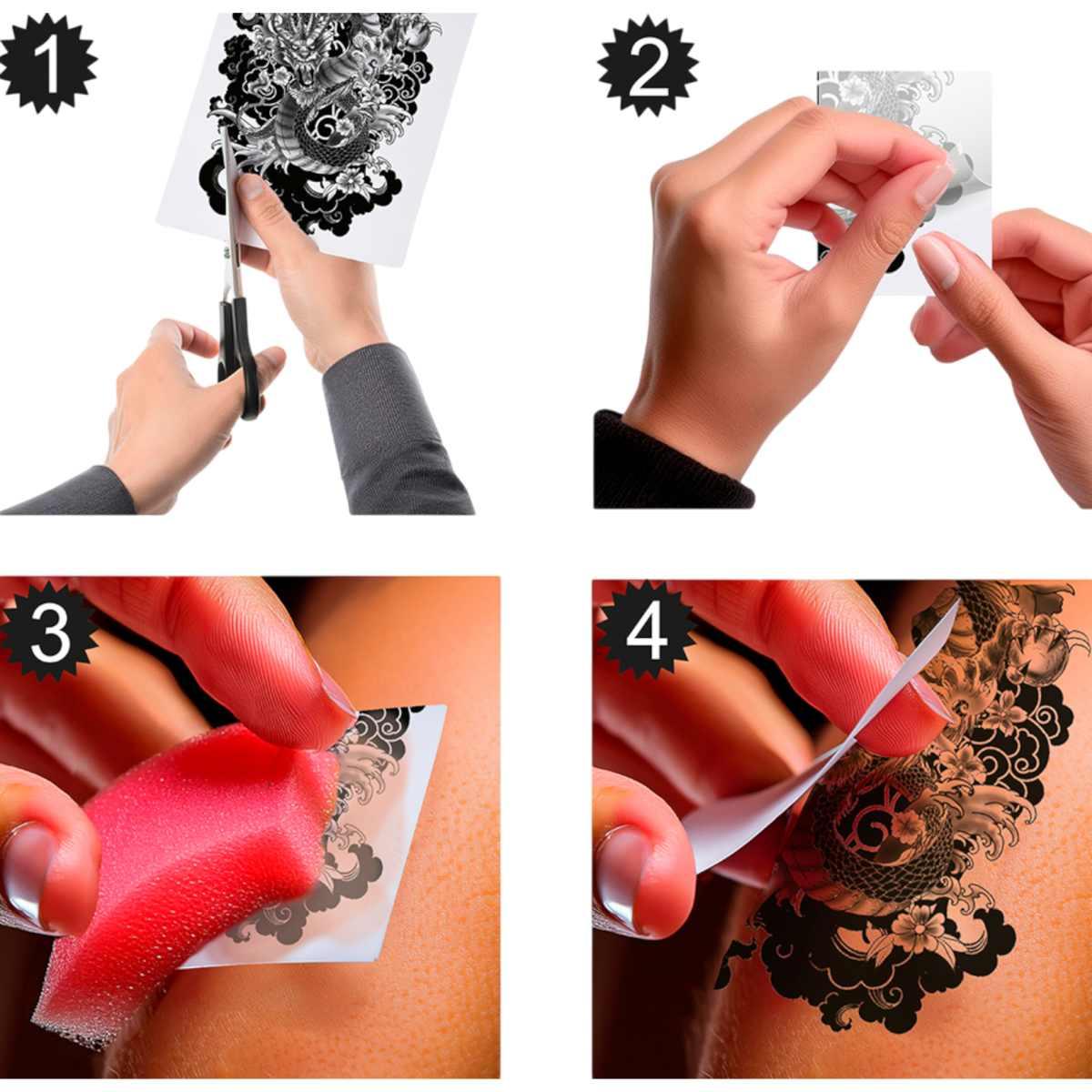 Tatuaggi rimovibili corpo drago