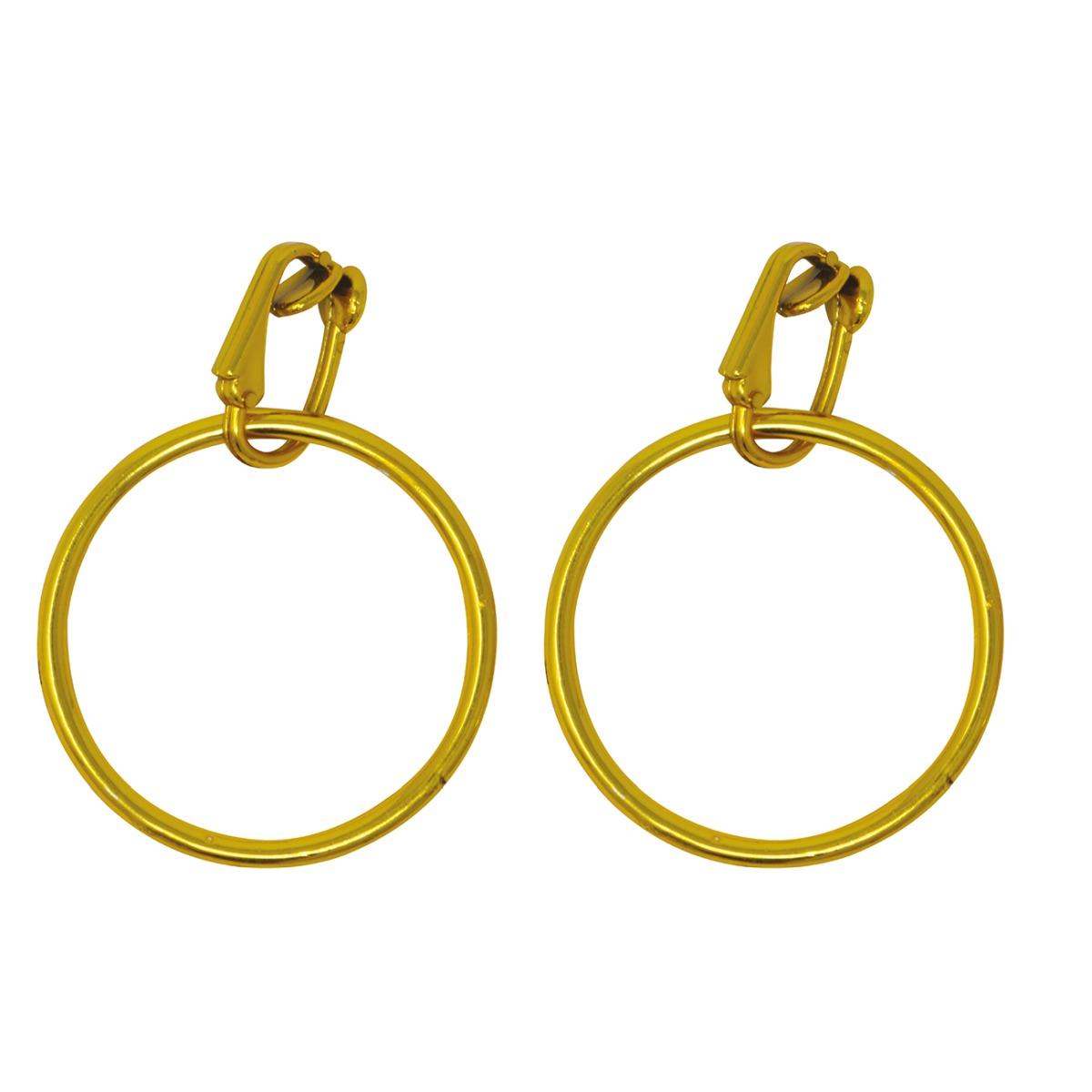 Orecchini cerchio oro pvc