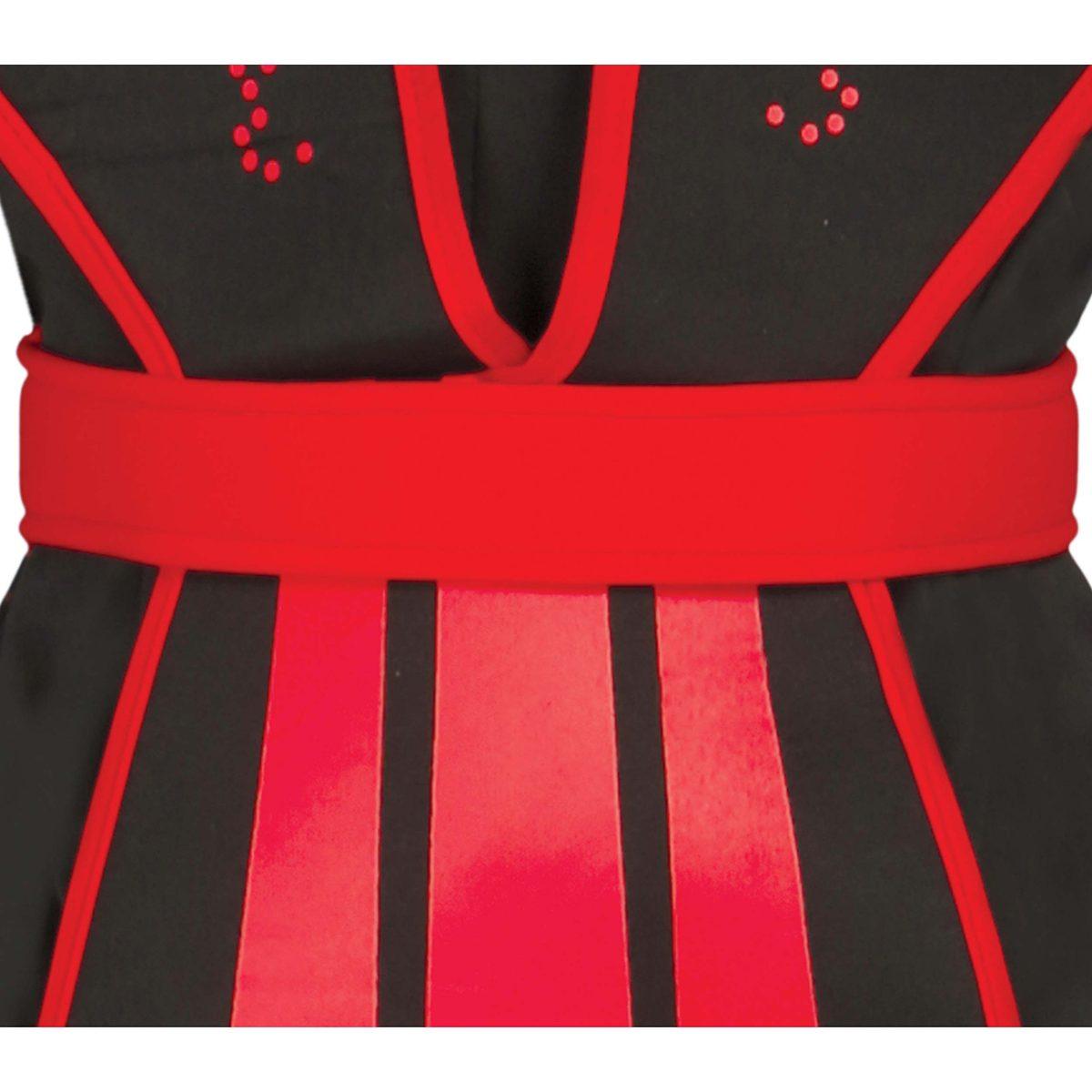 Costume ninja nero rosso