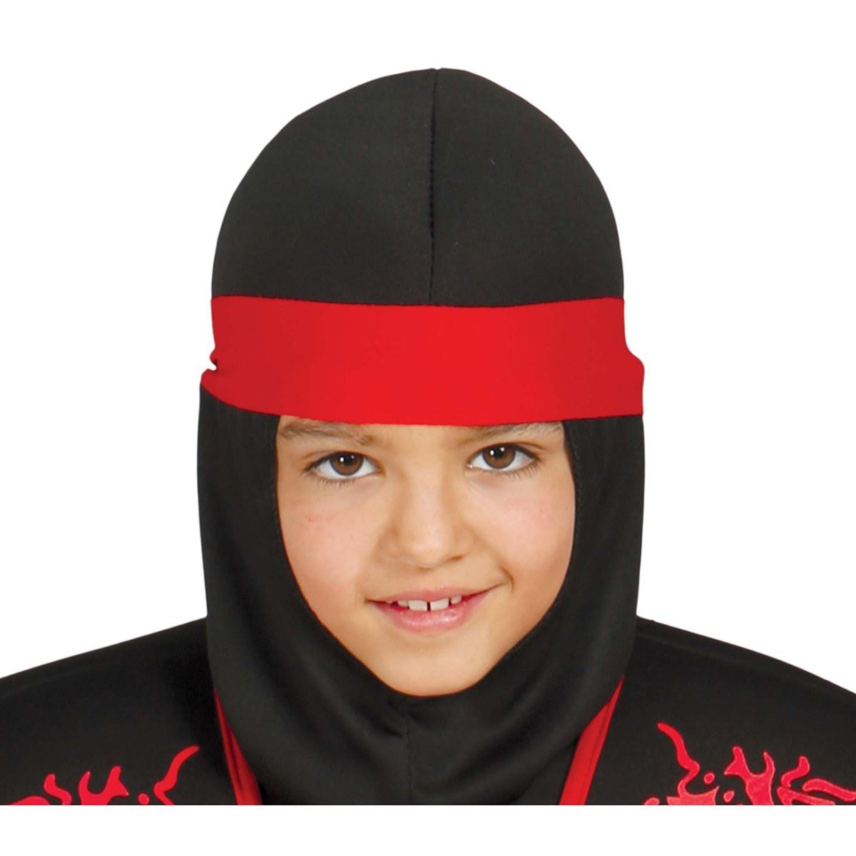 Costume ninja nero rosso