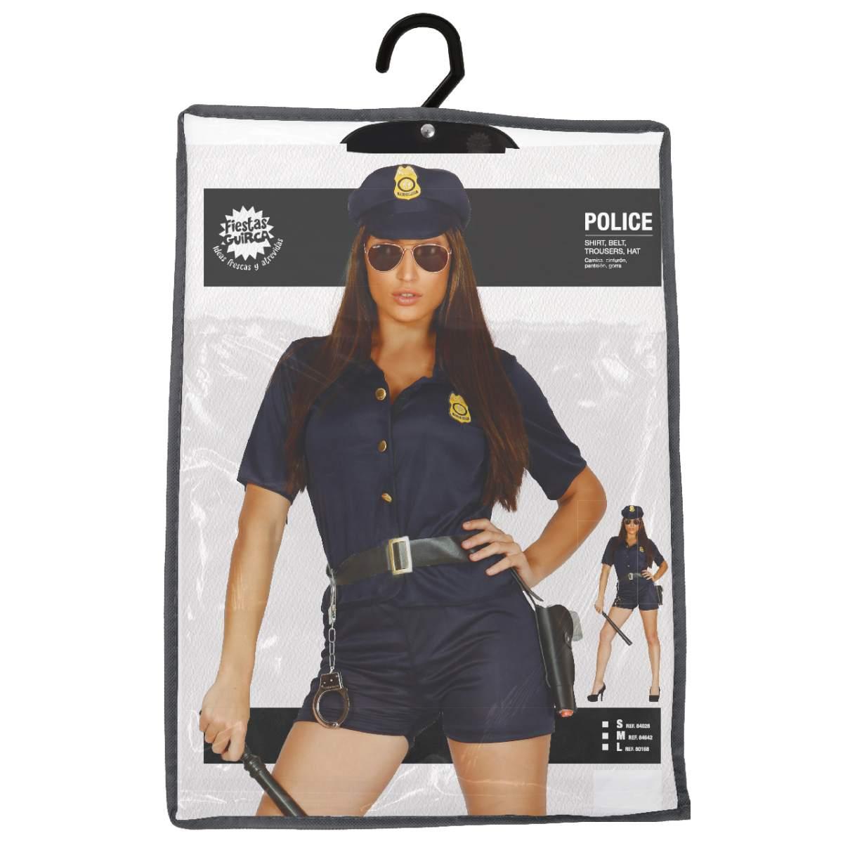 Costume poliziotta blu