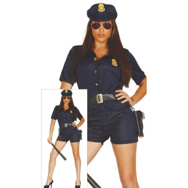 Costume poliziotta blu