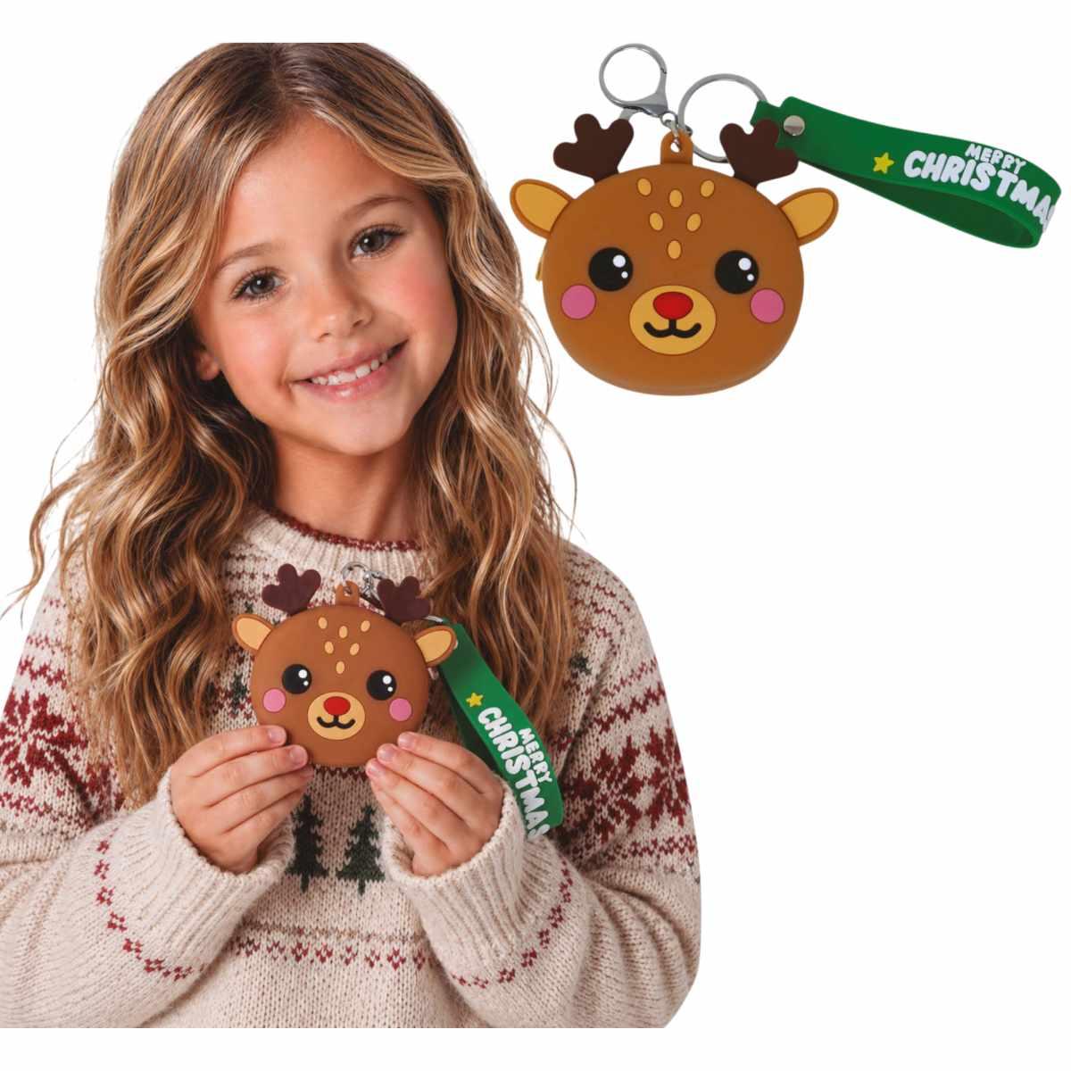Porta monete xmas renna bambini