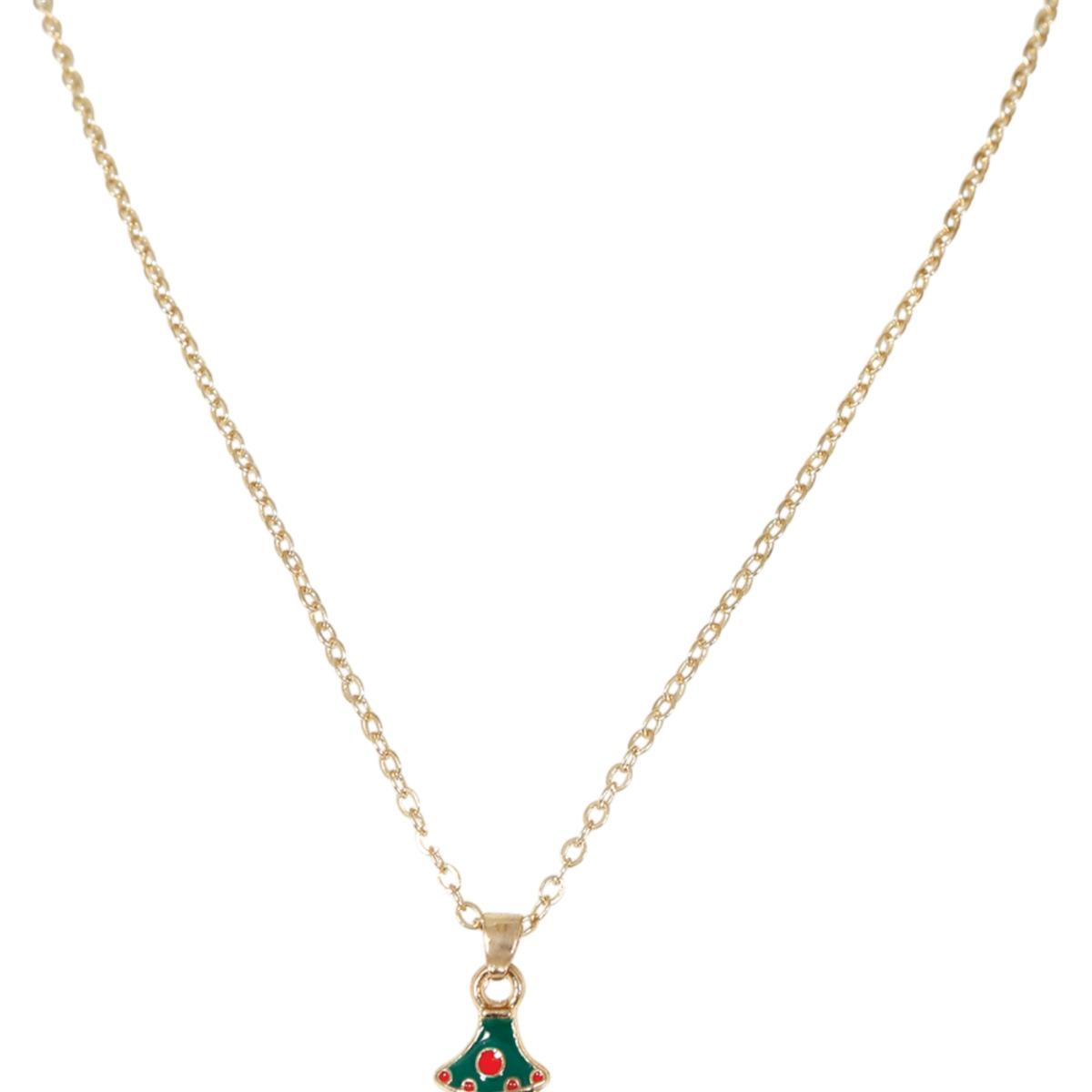 Collana natale albero metallo