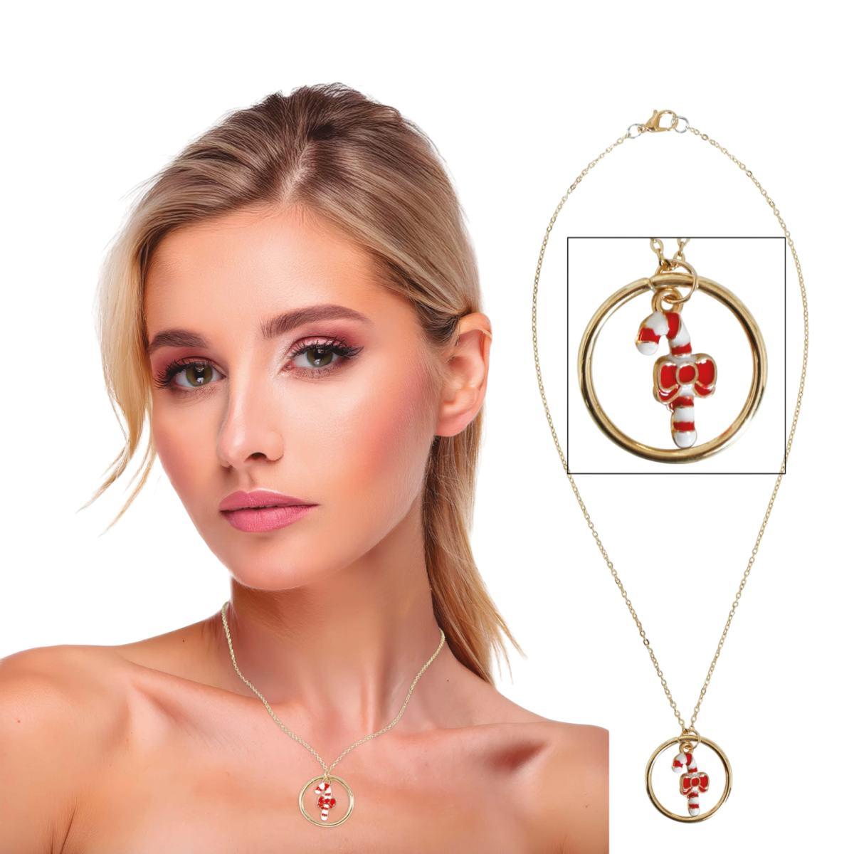 Collana natale candy metallo