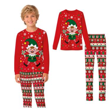 Pigiama natale rosso elfo