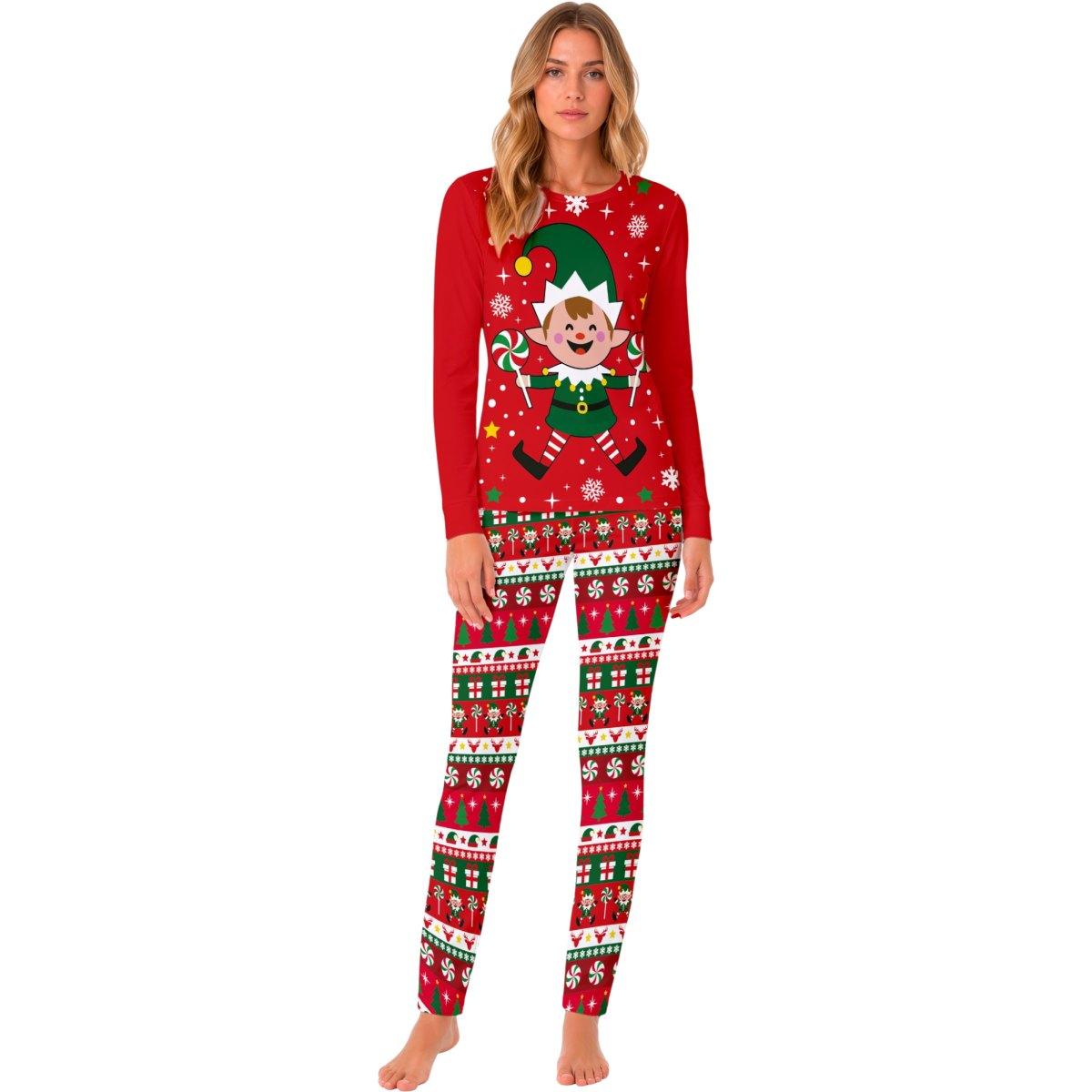 Pigiama natale rosso elfo