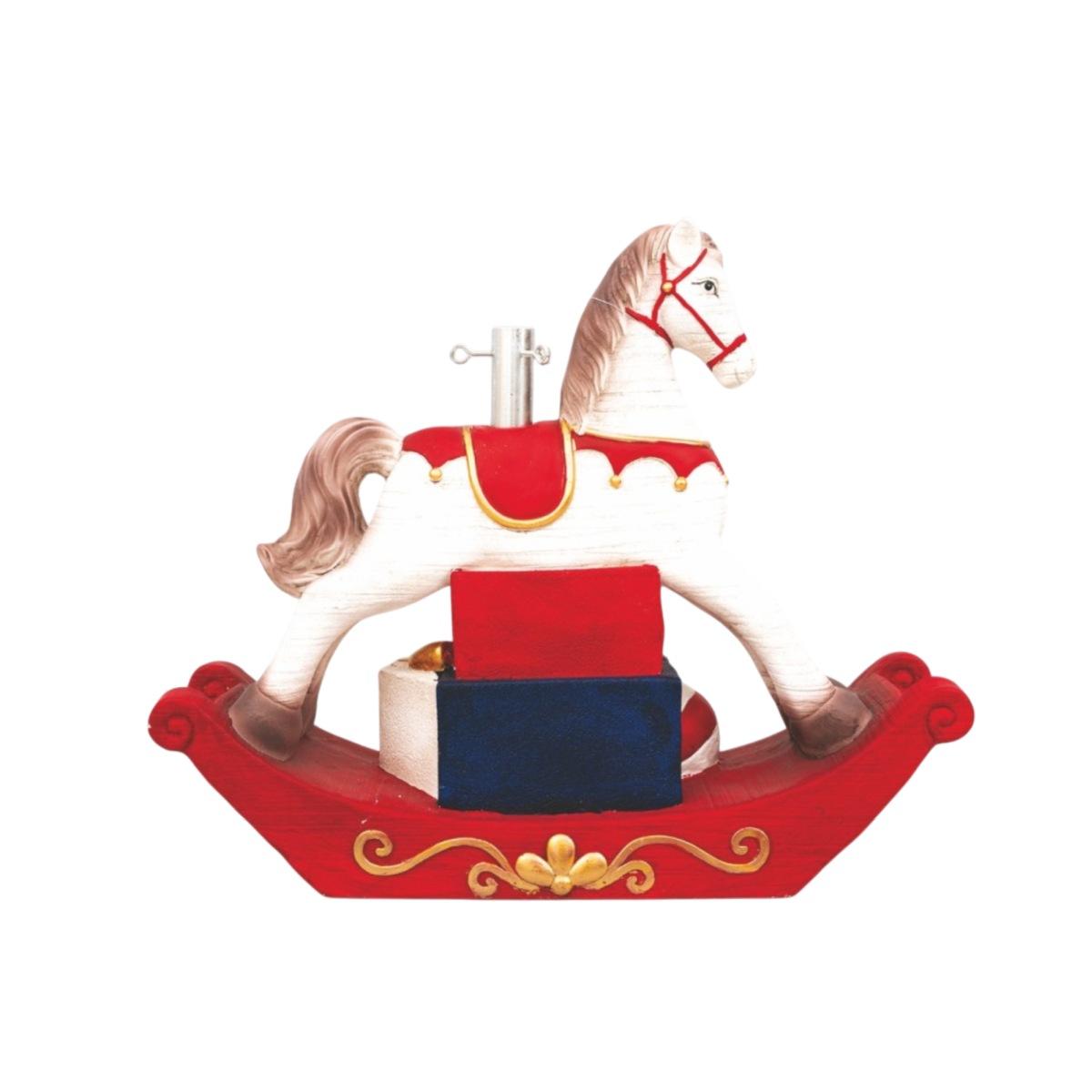 Base albero di Natale cavallo a dondolo 75 x 62 cm