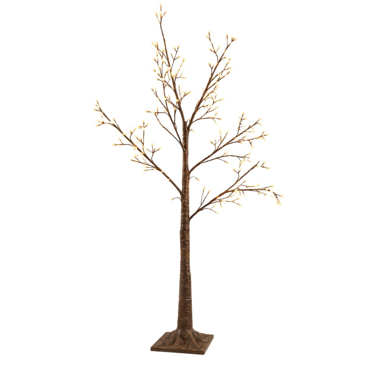 Albero 180 cm Natale 288 led bianco caldo
