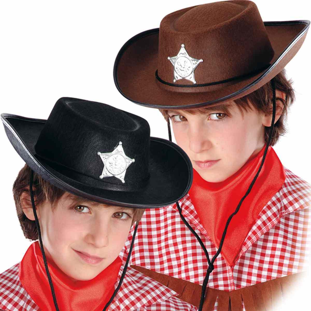 Cappello Cowboy Feltro Baby Disponibile 2 Modelli
