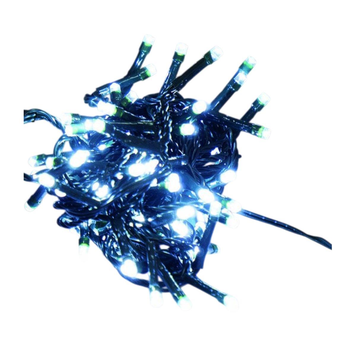 Luci di Natale esterno 100 LED bianco freddo giochi