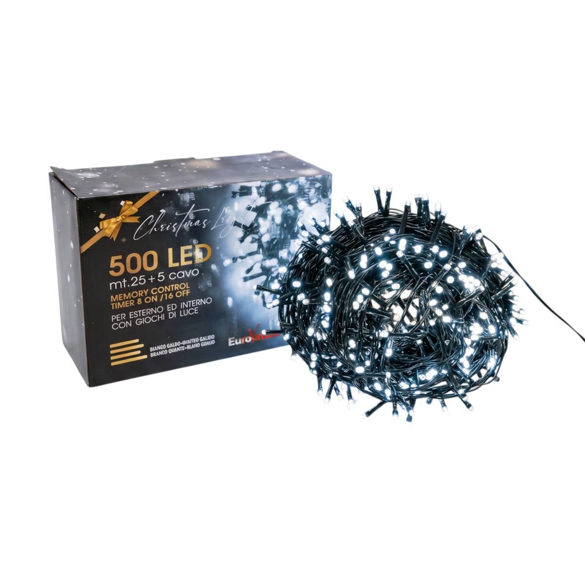 Luci di Natale esterno 500 LED bianco freddo giochi luce