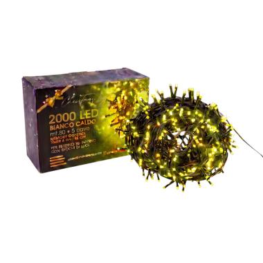 Luci di Natale esterno 2000 LED oro giochi luce