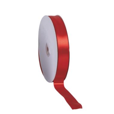 Nastro 100 mt natalizio 25 mm raso rosso