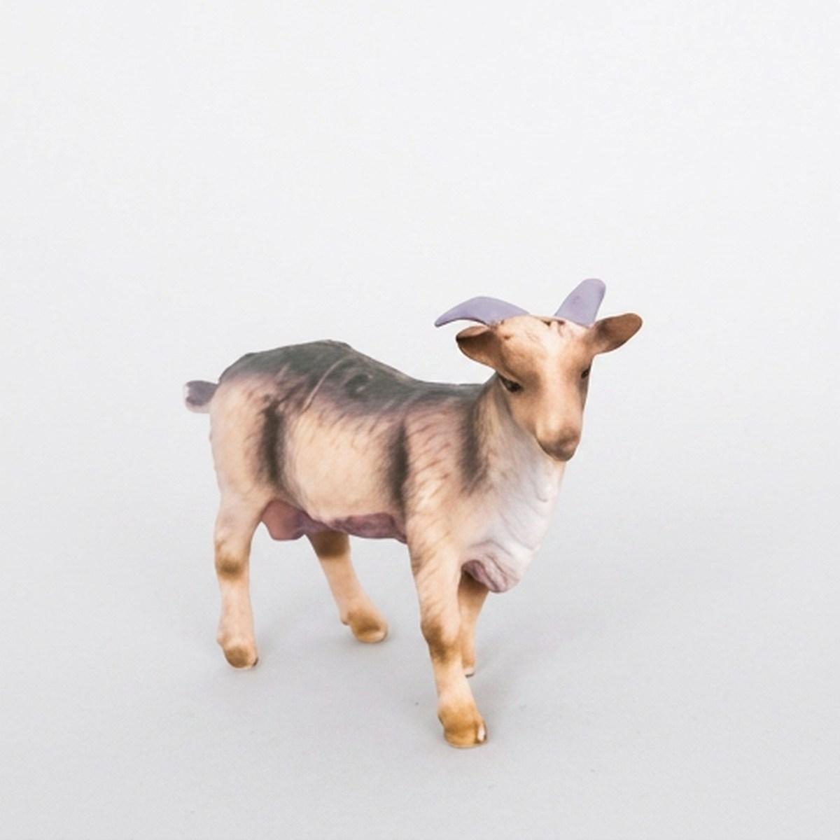 Animale presepe capretta per presepe 12 x 9 cm Euronatale