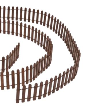 Staccionata Euronatale legno marrone 90 x 5 cm