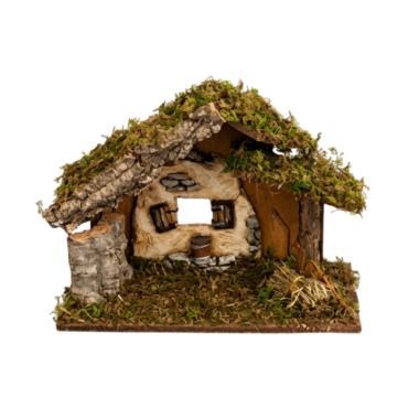 Capanna per presepe in legno 35 x 16 x 24 Euronatale